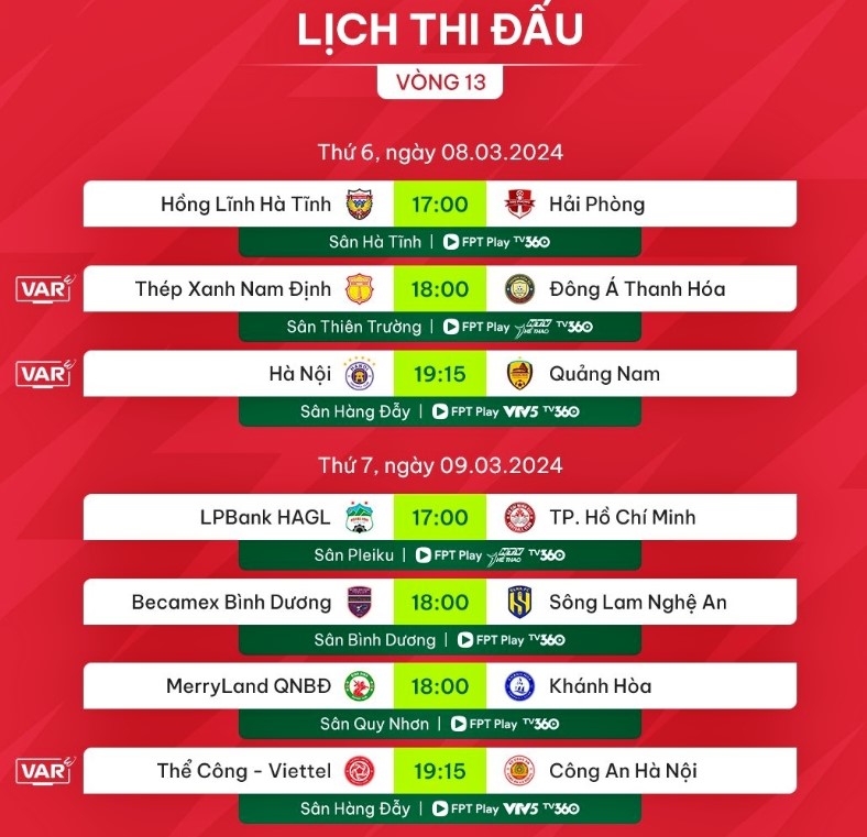 lịch thi đấu CAKHIA TV